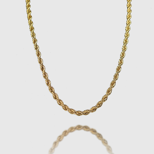 5mm Rope Chain - Gold