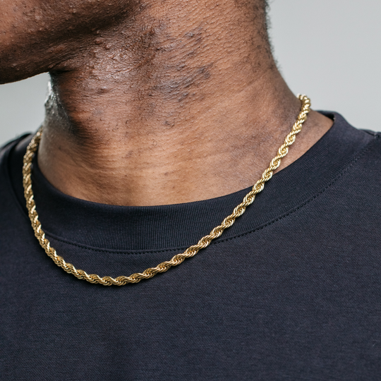 5mm Rope Chain - Gold