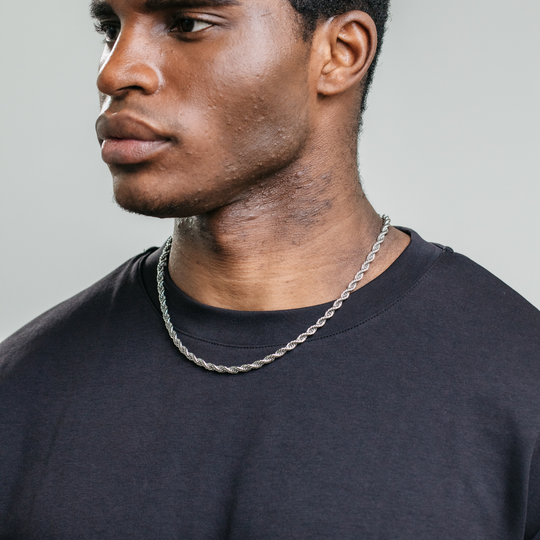 5mm Rope Chain - Silver