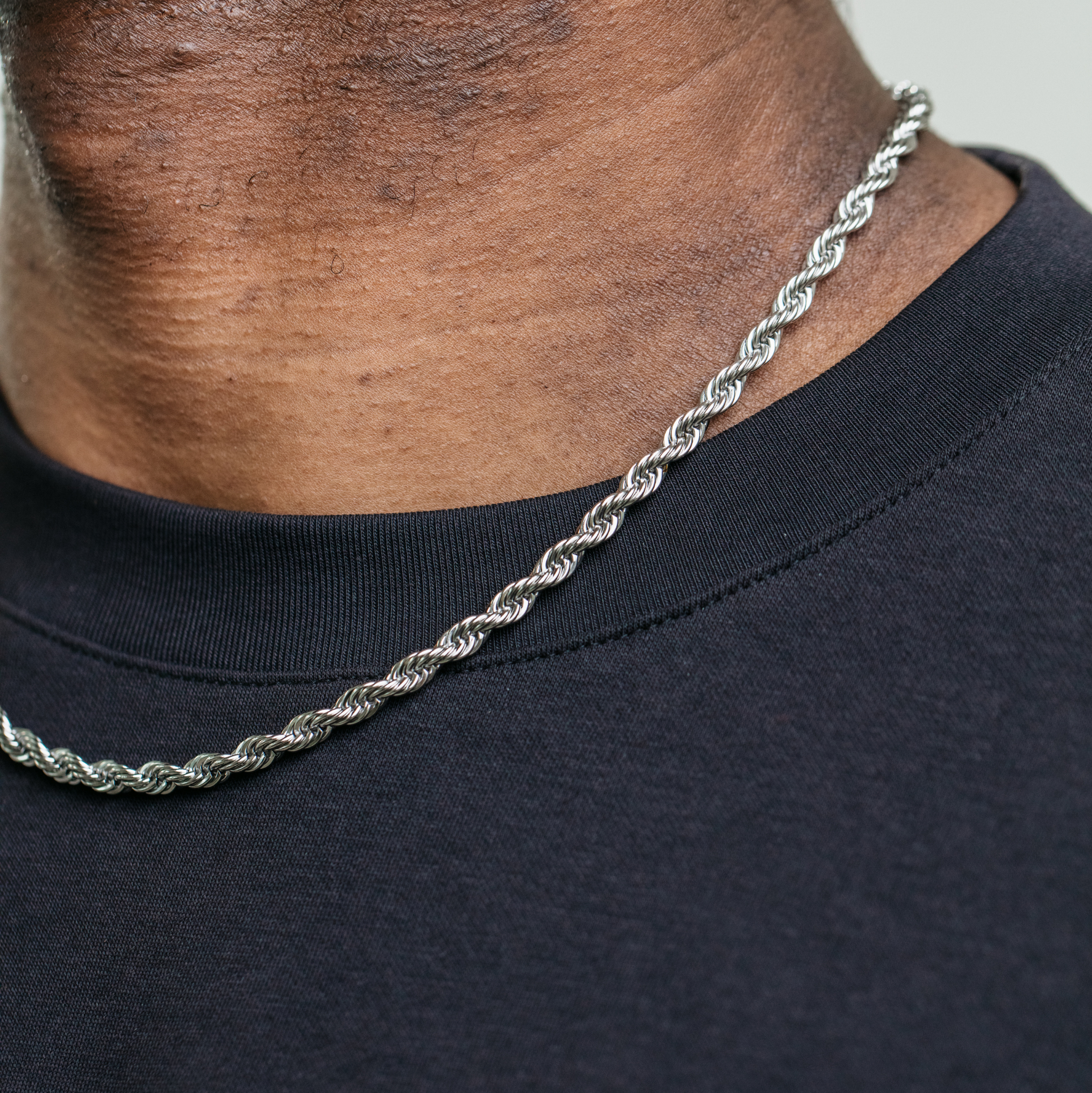 5mm Rope Chain - Silver