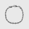 5mm Rope Bracelet - Silver