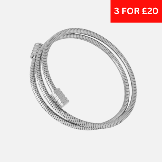 TWISTER BANGLE - SILVER