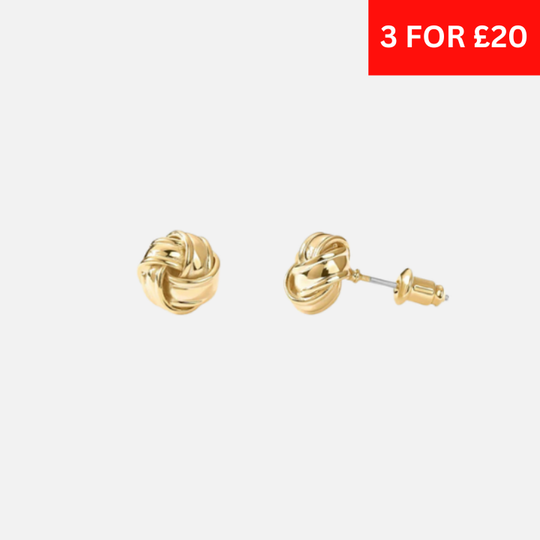 Korean Style Earrings - Gold