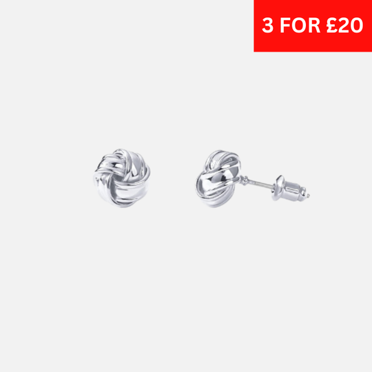 Korean Style Earrings - Silver