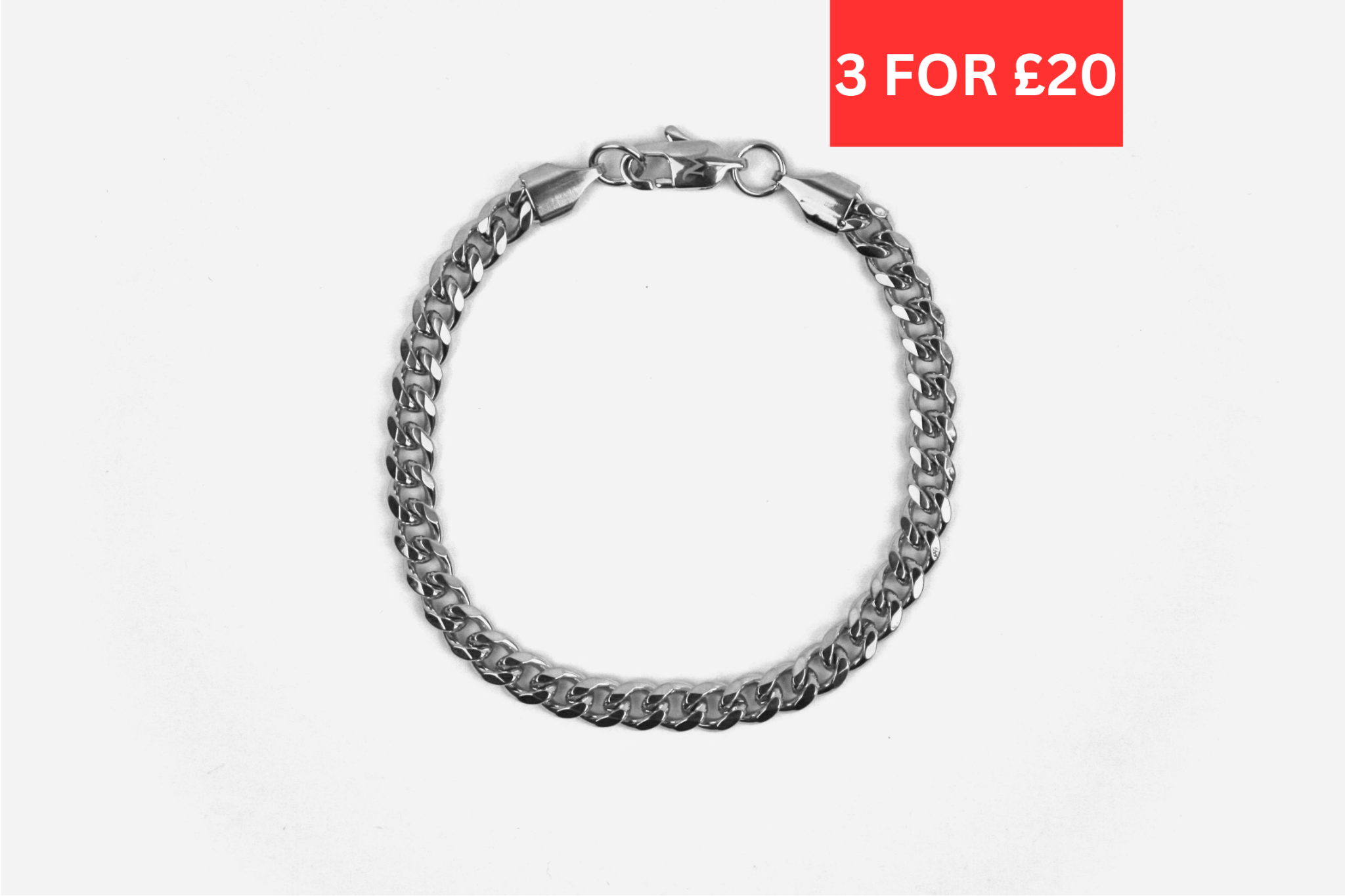 5mm Miami Cuban Bracelet - Silver