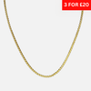 3mm Wheat Chain - Gold