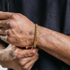 8mm Miami Cuban Bracelet - Gold