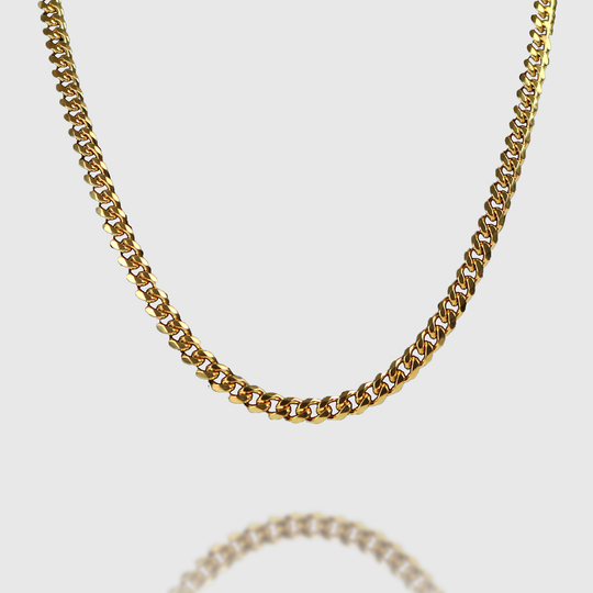 8mm Miami Cuban Chain - Gold