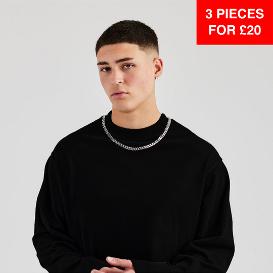 8mm Miami Cuban Chain - Silver