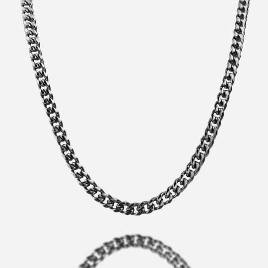 8mm Miami Cuban Chain - Silver