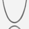 8mm Miami Cuban Chain - Silver