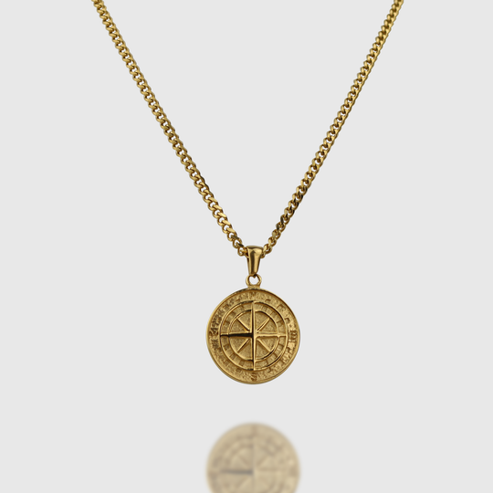 Compass Pendant - Gold