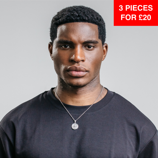 Compass Pendant - Silver