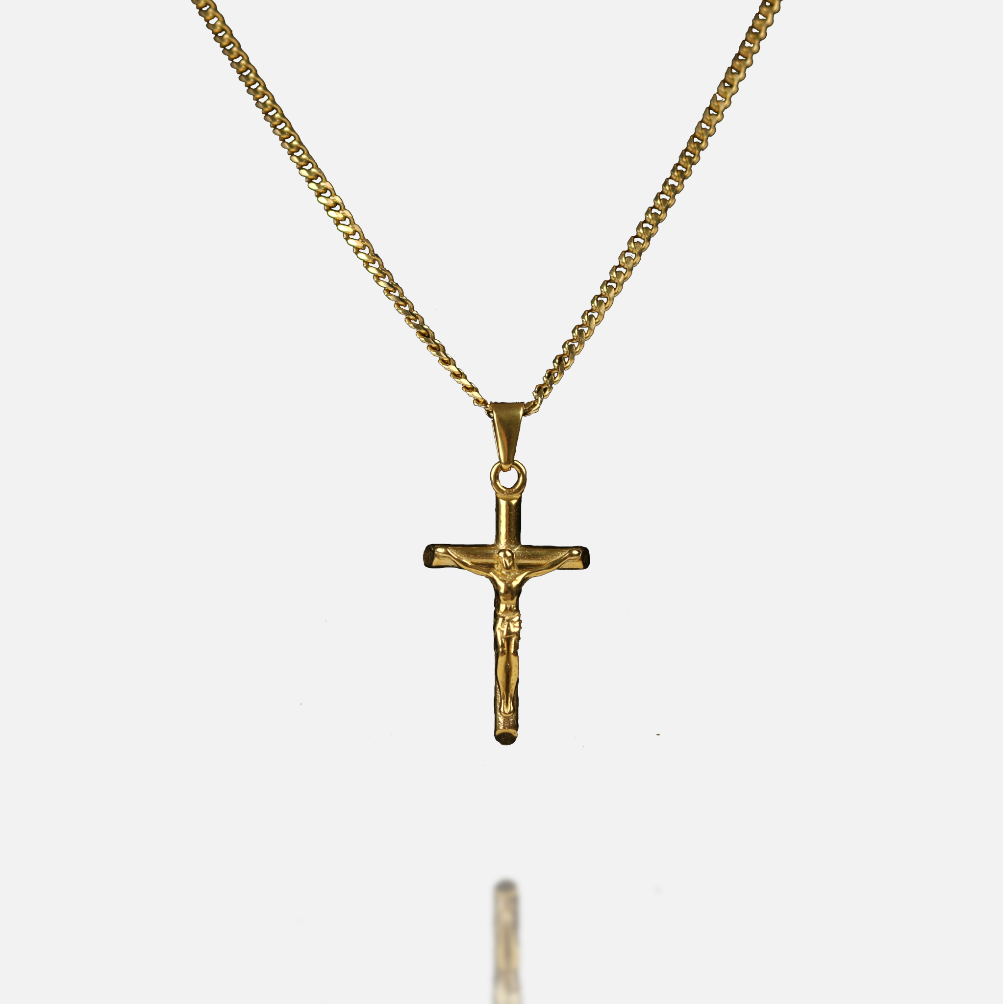 Crucifix Pendant - Gold