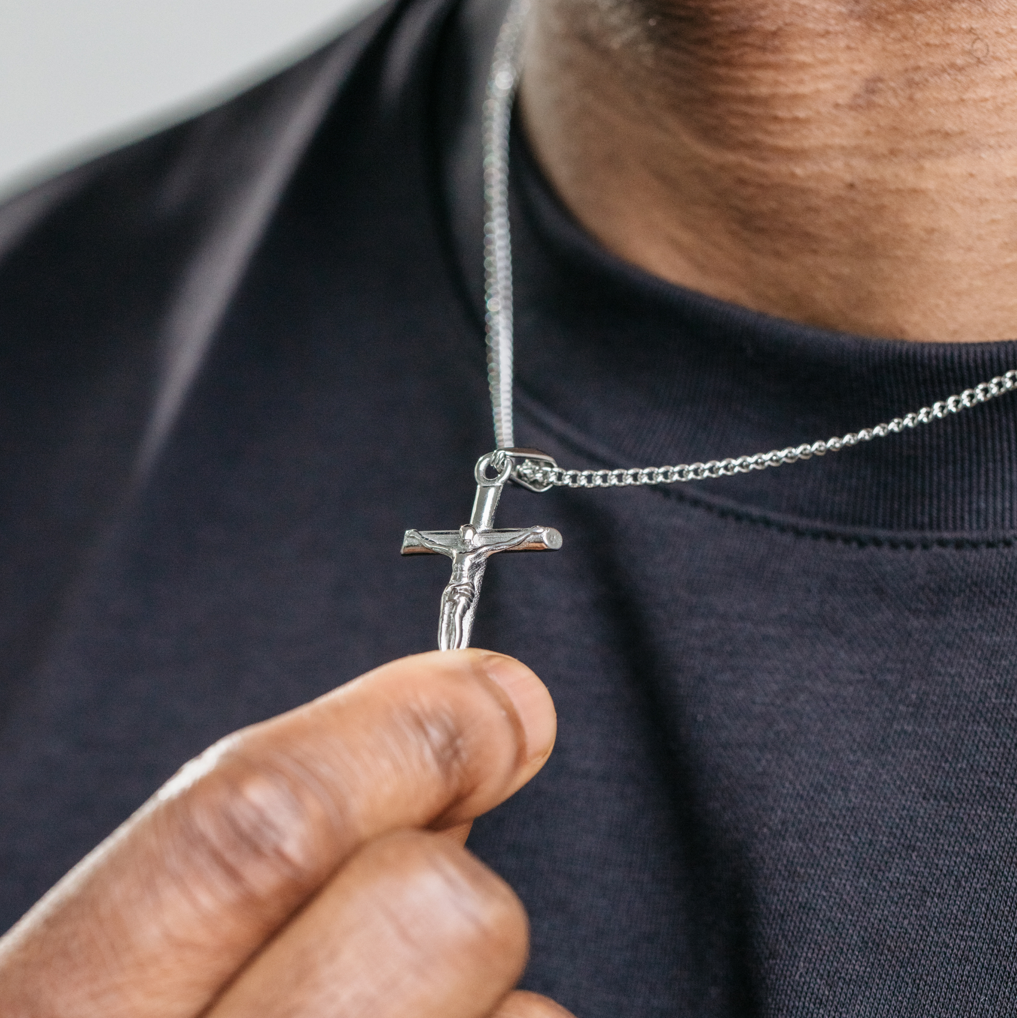Crucifix Pendant - Silver