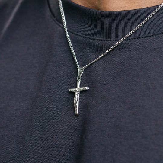 Crucifix Pendant - Silver