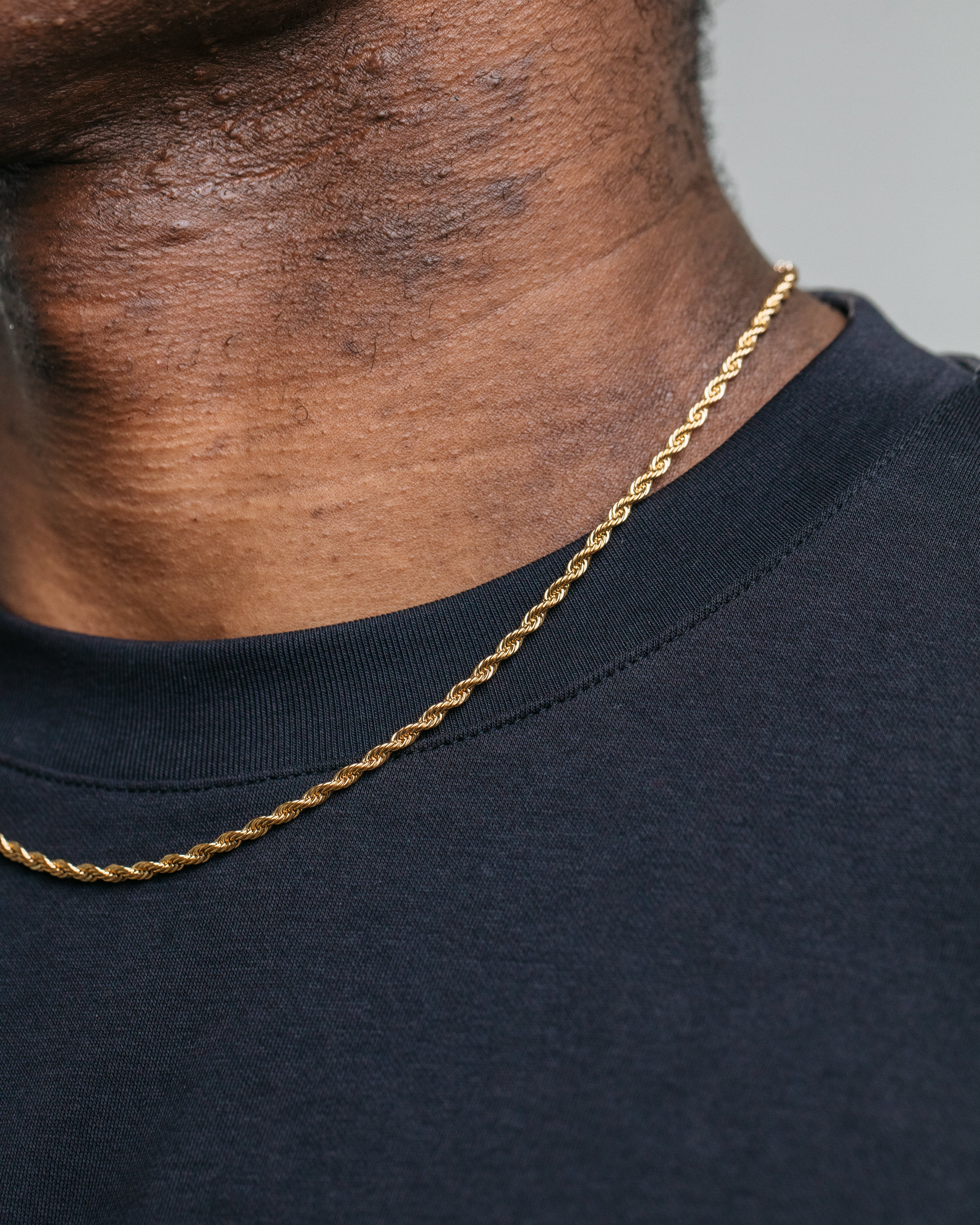 3mm Rope Chain - Gold