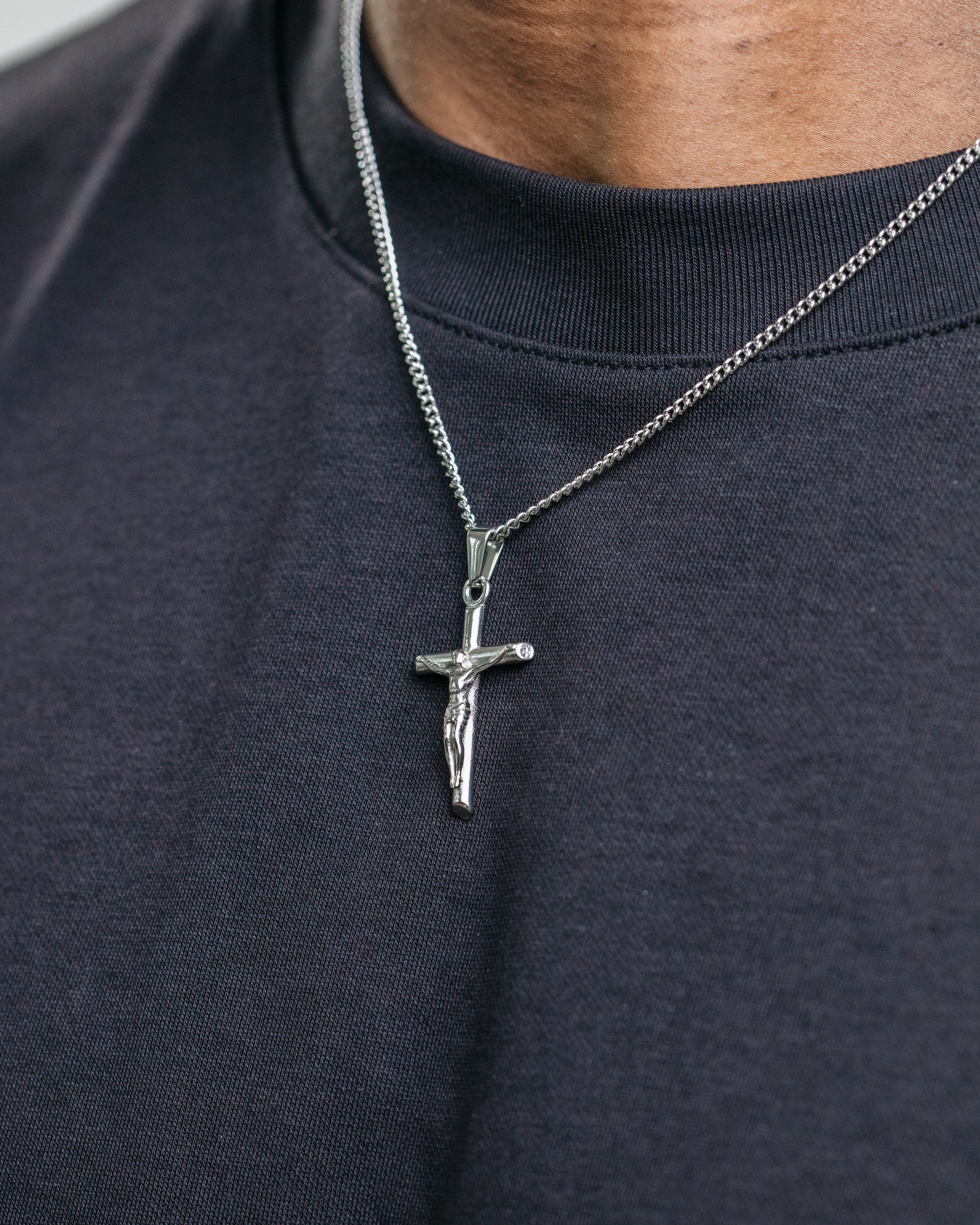 Crucifix Pendant - Silver