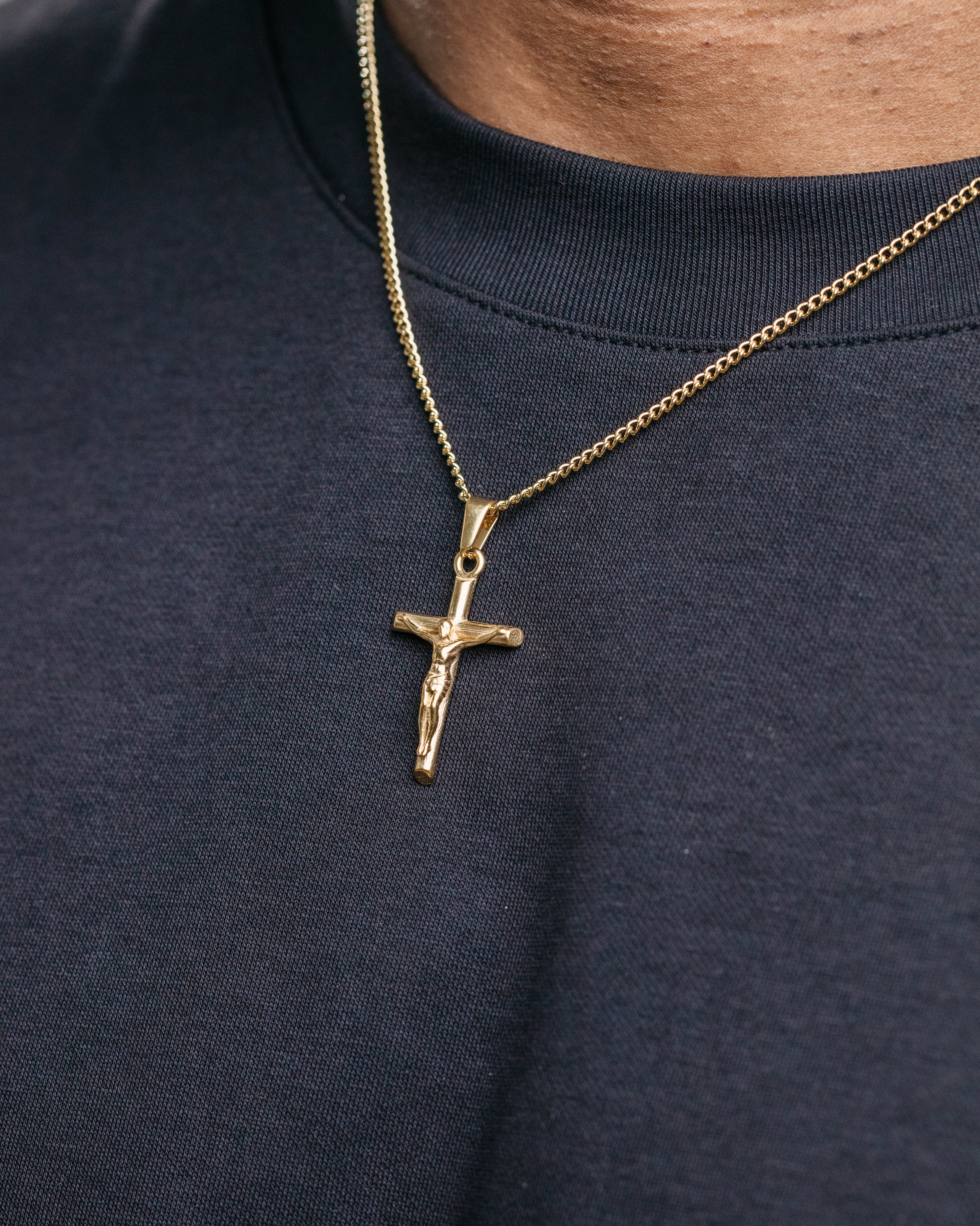 Crucifix Pendant - Gold