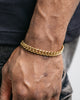 8mm Miami Cuban Bracelet - Gold