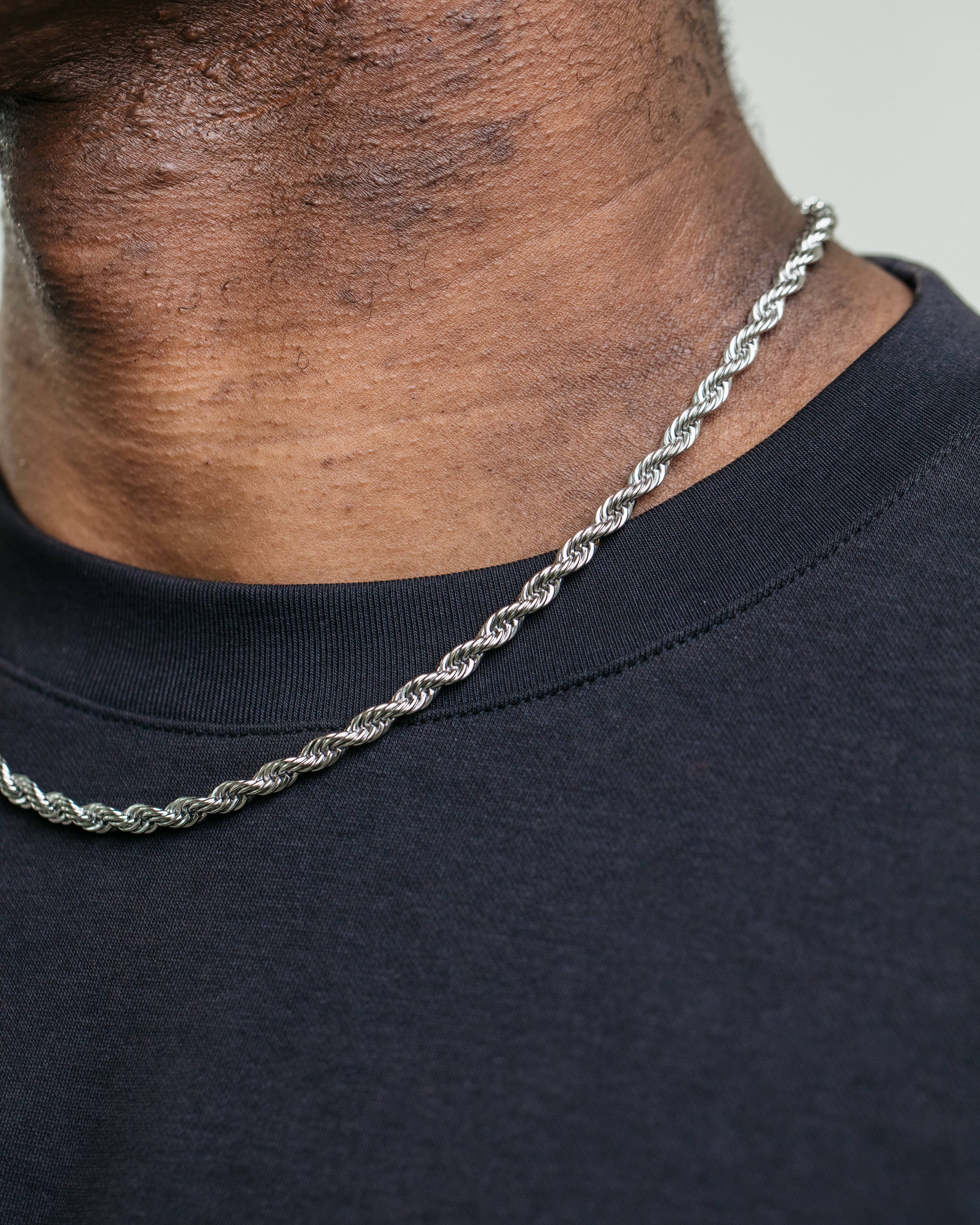 5mm Rope Chain - Silver