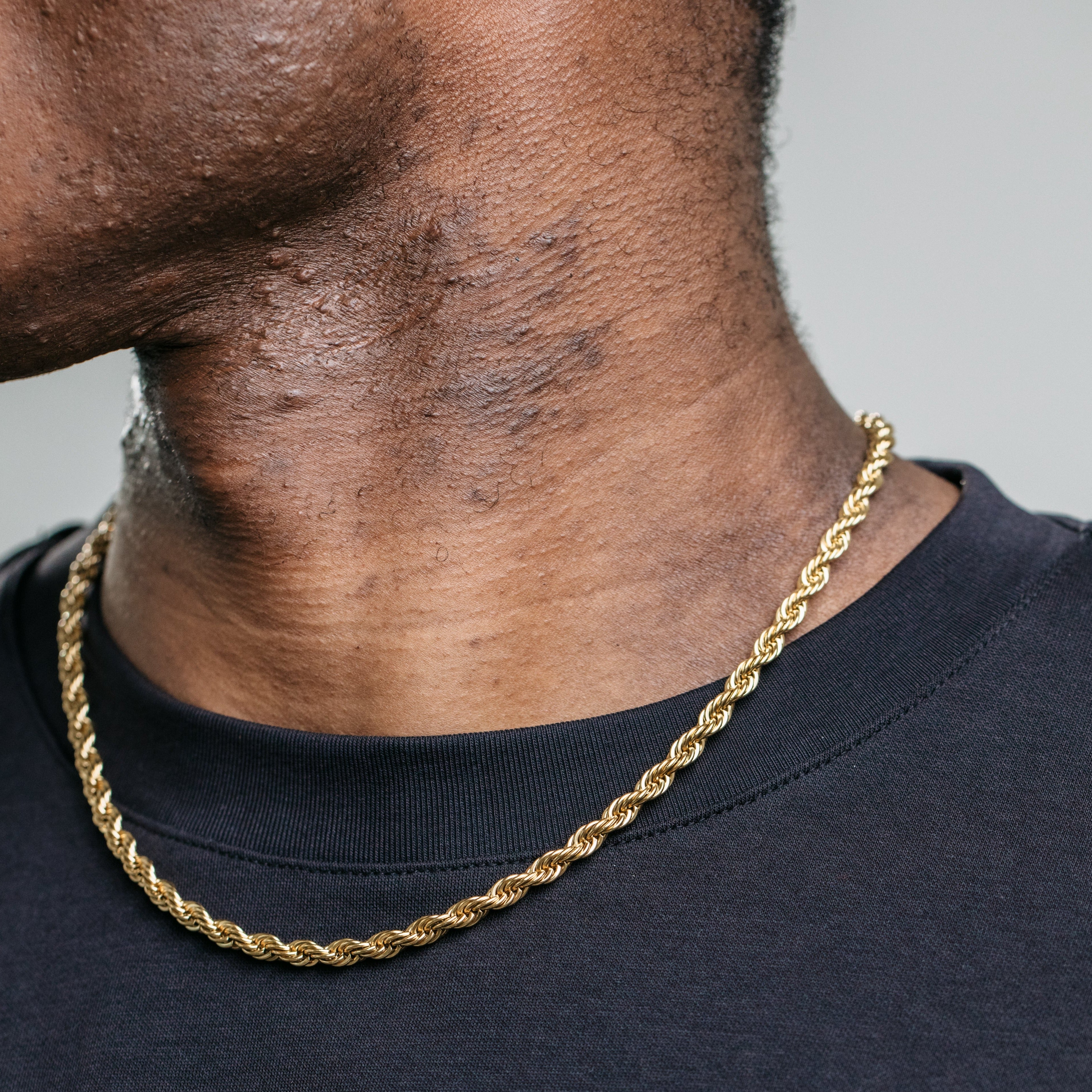 5mm Rope Chain - Gold