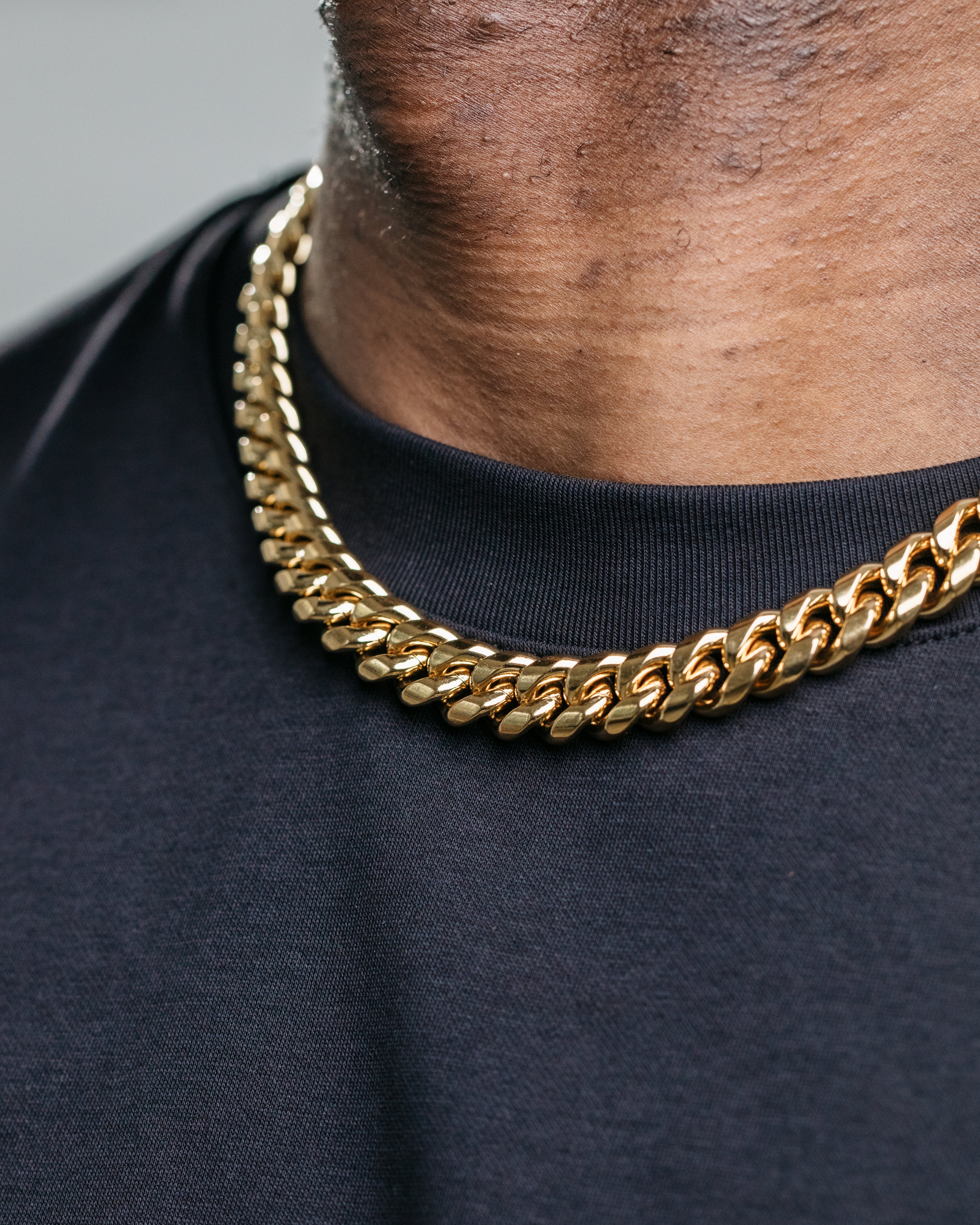 12mm Miami Cuban Chain - Gold