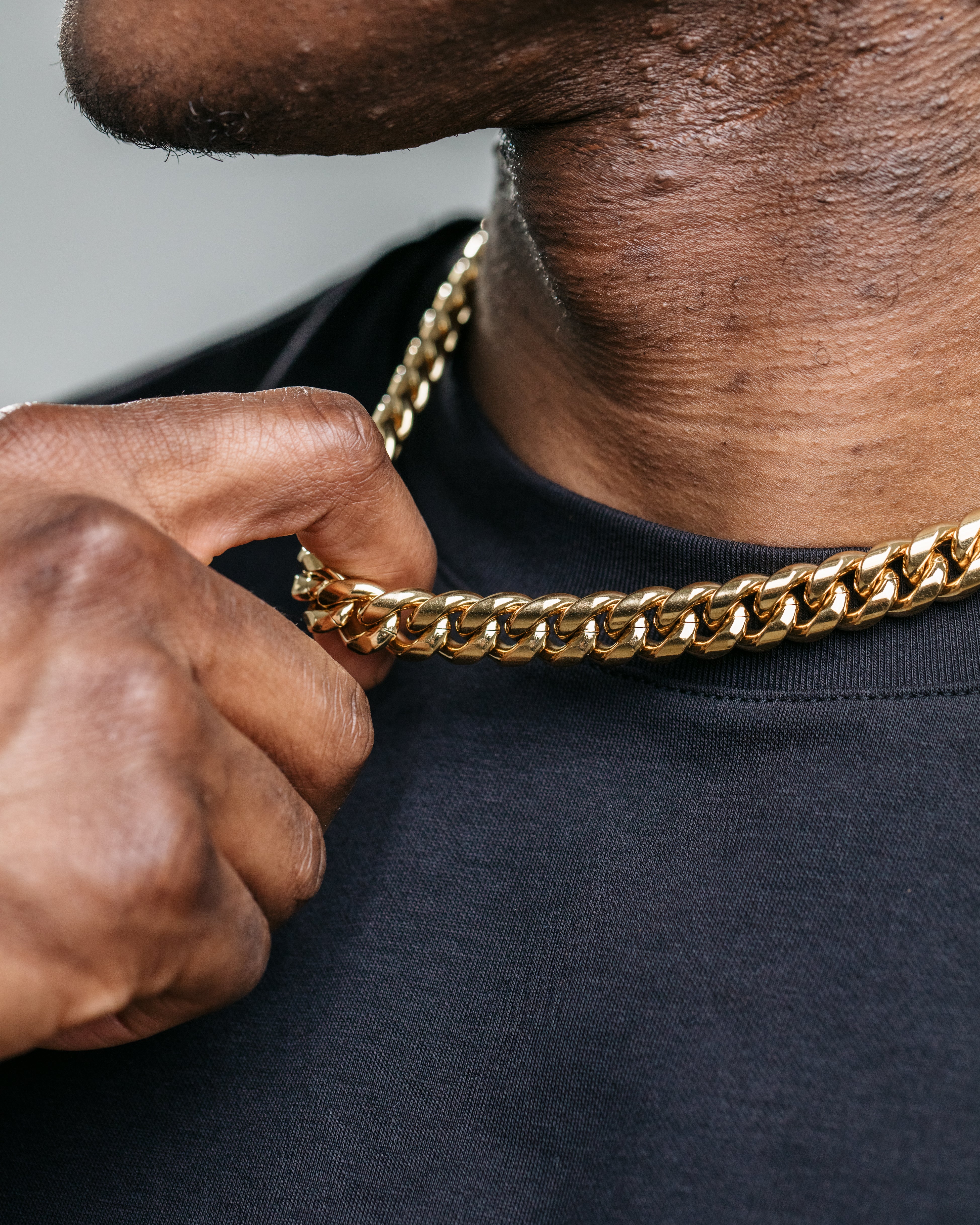 12mm Miami Cuban Chain - Gold