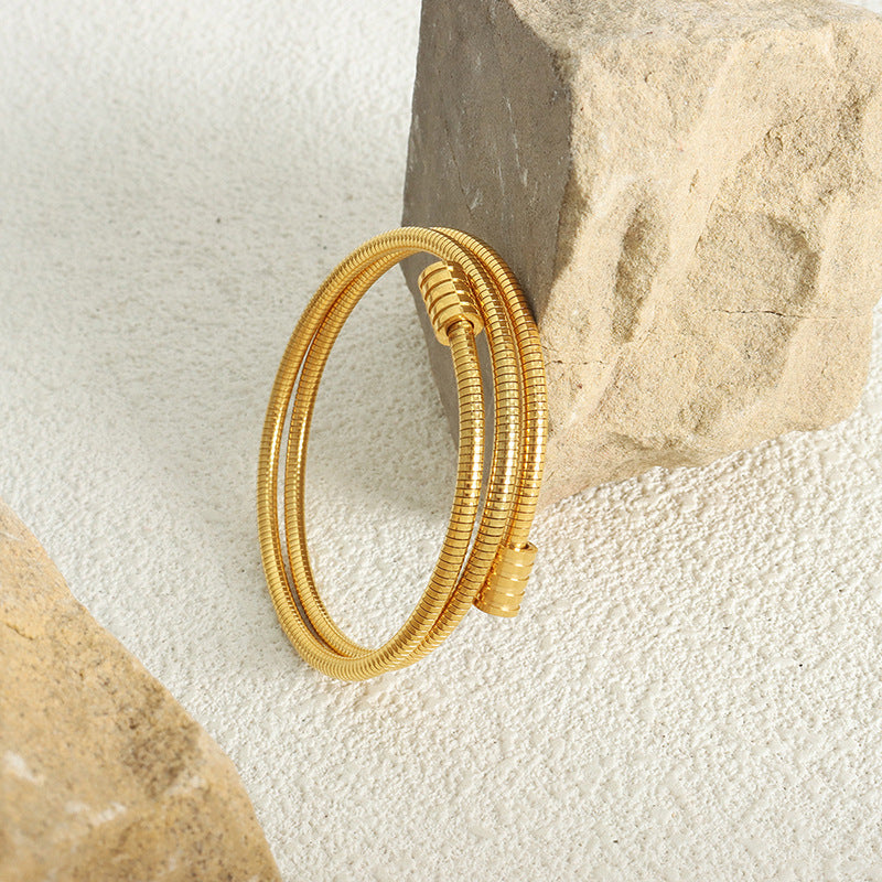 TWISTER BANGLE - GOLD