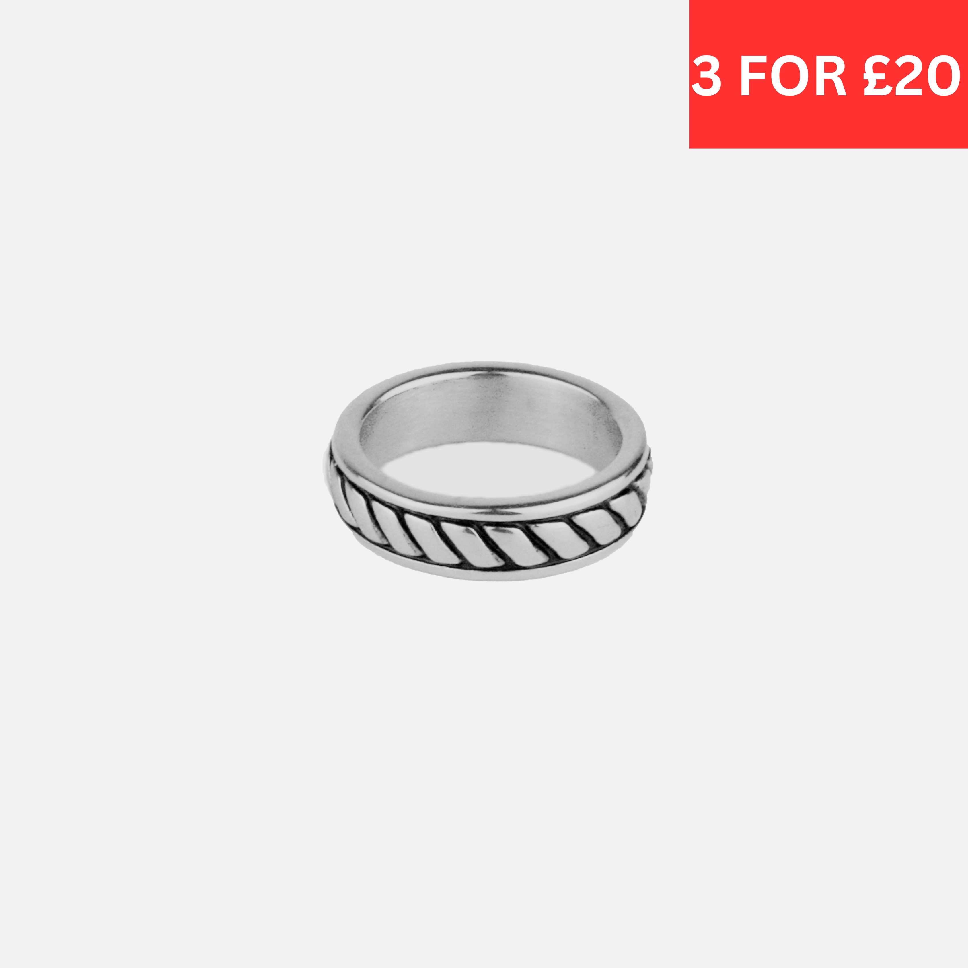 Rope Ring - Silver