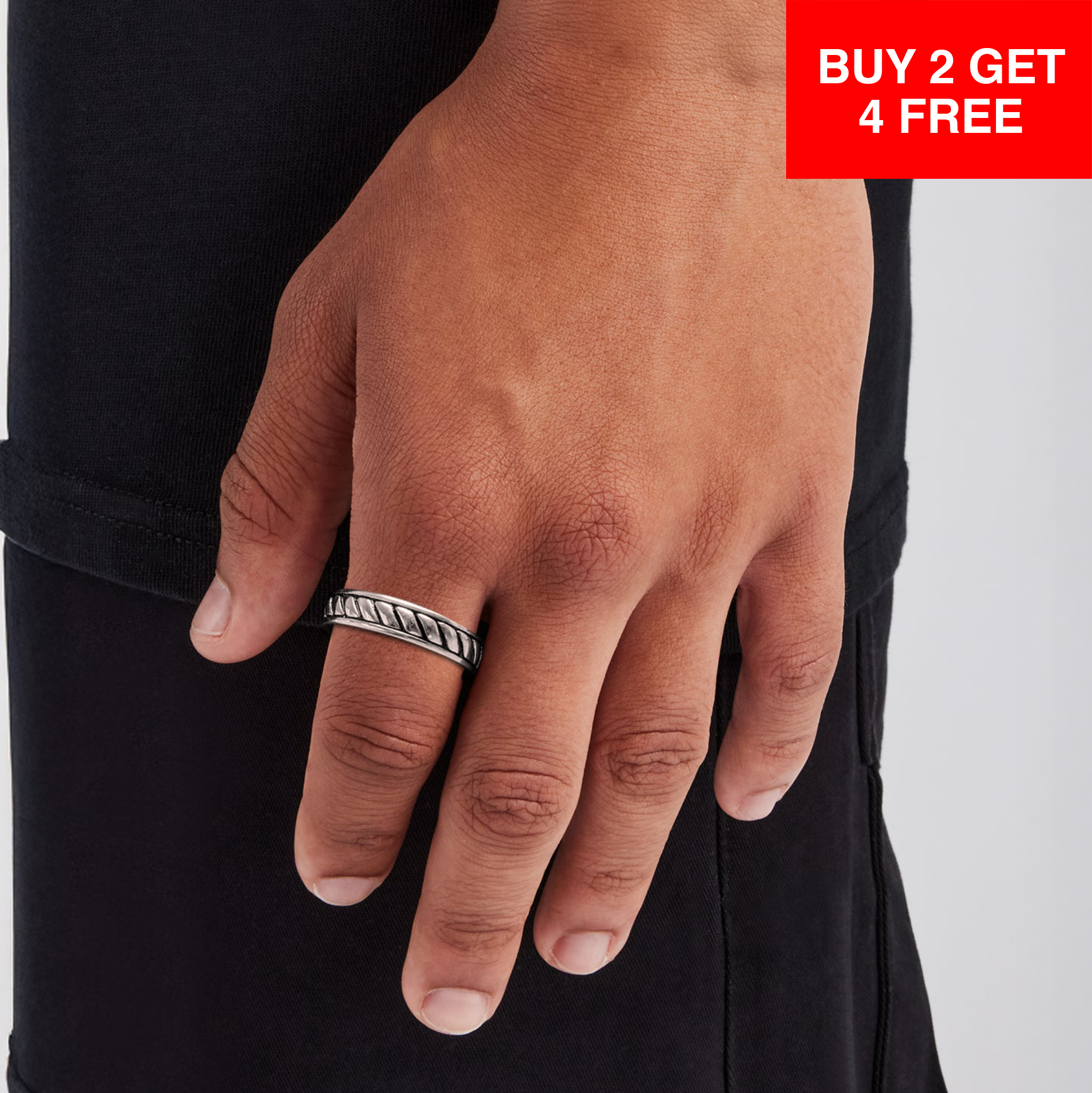 Rope Ring - Silver