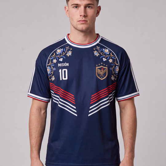 FRANCE EMBROIDERED JERSEY