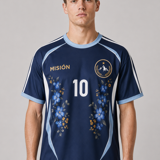 ARGENTINA EMBROIDERED JERSEY